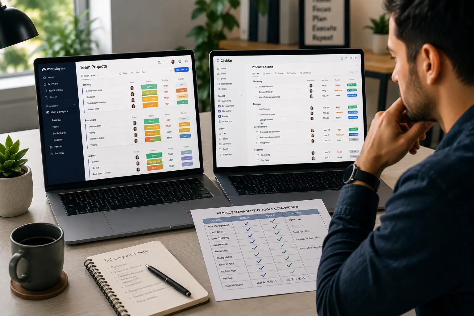 Comparing project management tools side by side