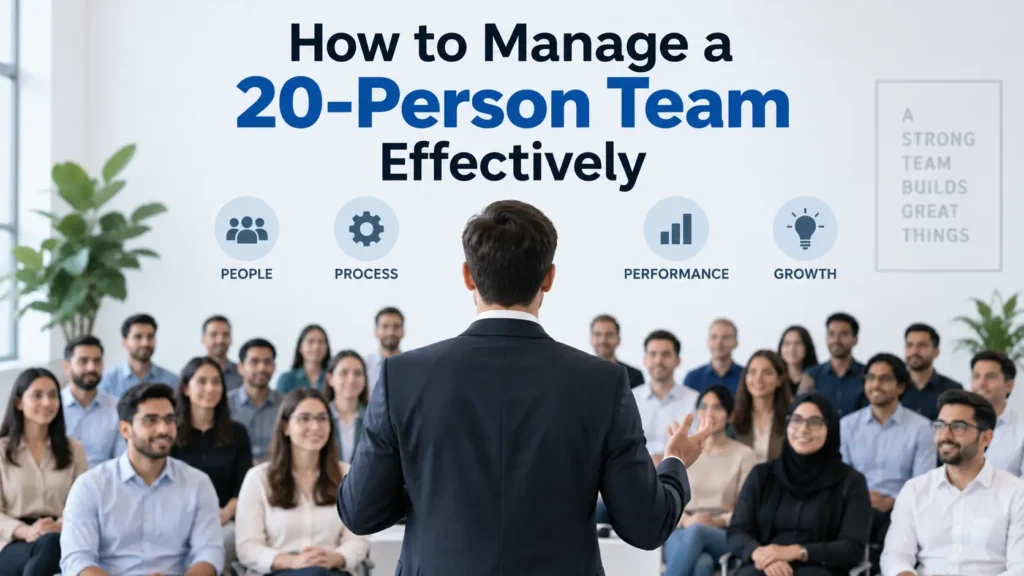 How to Manage a 20-Person Team Effectively
