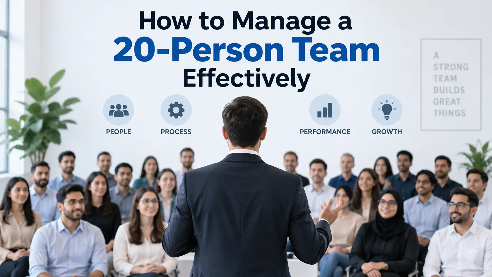 How to Manage a 20-Person Team Effectively